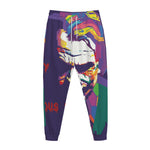 Colorful Joker Why So Serious Print Jogger Pants