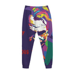 Colorful Joker Why So Serious Print Jogger Pants