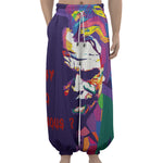 Colorful Joker Why So Serious Print Lantern Pants