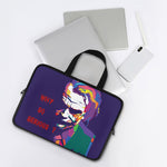 Colorful Joker Why So Serious Print Laptop Sleeve With Handle