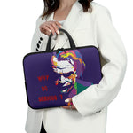 Colorful Joker Why So Serious Print Laptop Sleeve With Handle