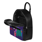 Colorful Joker Why So Serious Print Leather Backpack