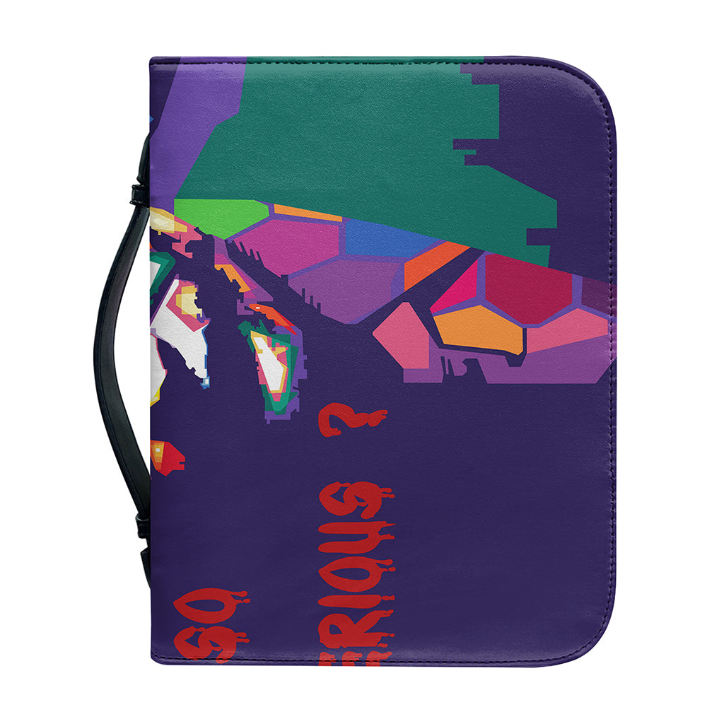 Colorful Joker Why So Serious Print Leather Bible Cover