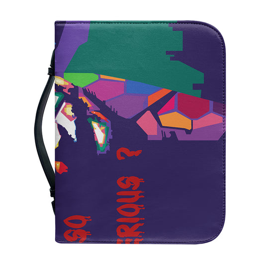 Colorful Joker Why So Serious Print Leather Bible Cover