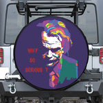 Colorful Joker Why So Serious Print Leather Spare Tire Cover