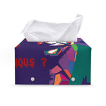 Colorful Joker Why So Serious Print Leather Tissue Box Cover