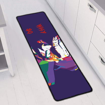 Colorful Joker Why So Serious Print Long Kitchen Mat