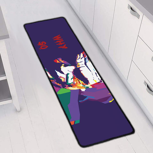 Colorful Joker Why So Serious Print Long Kitchen Mat