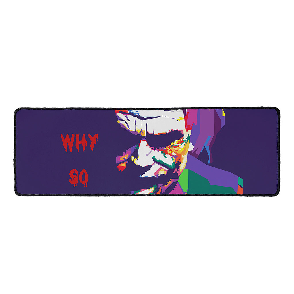 Colorful Joker Why So Serious Print Long Kitchen Mat