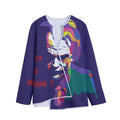 Colorful Joker Why So Serious Print Long Sleeve Short Coat