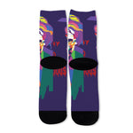 Colorful Joker Why So Serious Print Long Socks