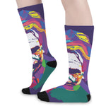 Colorful Joker Why So Serious Print Long Socks