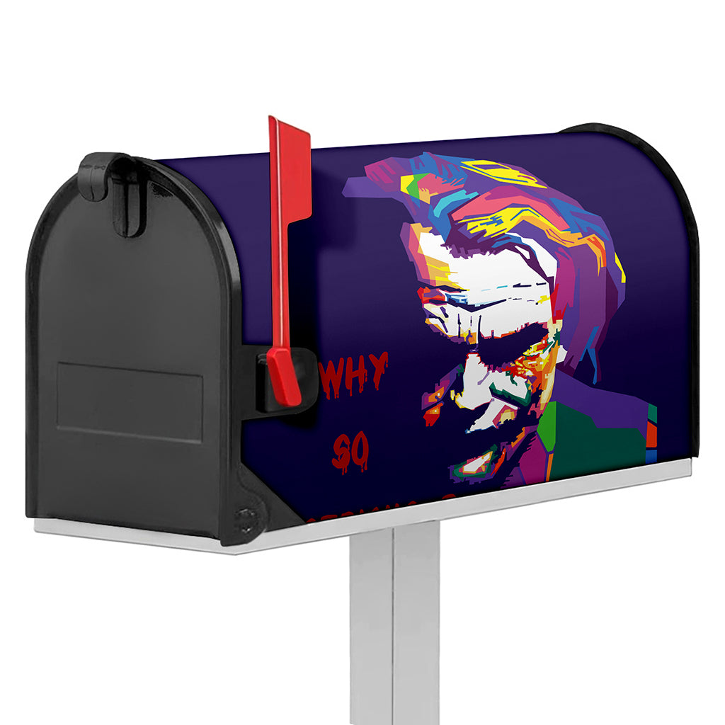 Colorful Joker Why So Serious Print Mailbox Cover