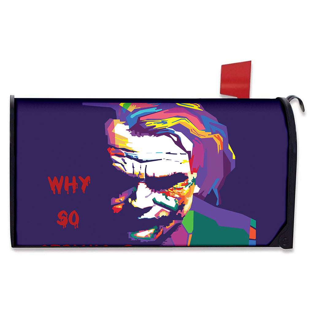 Colorful Joker Why So Serious Print Mailbox Cover