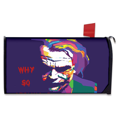 Colorful Joker Why So Serious Print Mailbox Cover