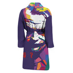 Colorful Joker Why So Serious Print Men's Bathrobe