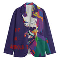 Colorful Joker Why So Serious Print Men's Blazer