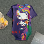Colorful Joker Why So Serious Print Men's Bodysuit