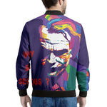 Colorful Joker Why So Serious Print Men's Bomber Jacket