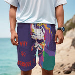 Colorful Joker Why So Serious Print Men's Cargo Shorts