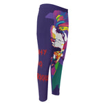 Colorful Joker Why So Serious Print Men's Compression Pants