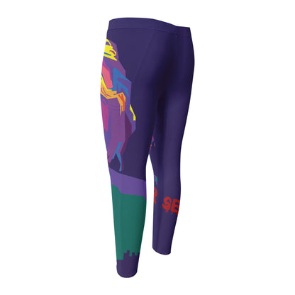 Colorful Joker Why So Serious Print Men's Compression Pants