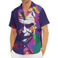 Colorful Joker Why So Serious Print Men's Deep V-Neck Shirt