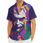 Colorful Joker Why So Serious Print Men's Deep V-Neck Shirt