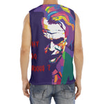 Colorful Joker Why So Serious Print Men's Fitness Tank Top
