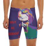 Colorful Joker Why So Serious Print Men's Long Boxer Briefs