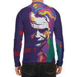 Colorful Joker Why So Serious Print Men's Long Sleeve Rash Guard