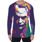 Colorful Joker Why So Serious Print Men's Long Sleeve T-Shirt