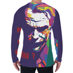 Colorful Joker Why So Serious Print Men's Long Sleeve T-Shirt