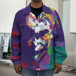 Colorful Joker Why So Serious Print Men's Shirt Jacket