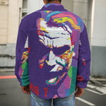 Colorful Joker Why So Serious Print Men's Shirt Jacket