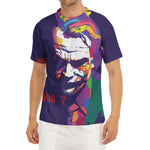 Colorful Joker Why So Serious Print Men's Short Sleeve Rash Guard