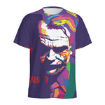 Colorful Joker Why So Serious Print Men's Sports T-Shirt