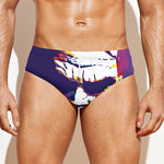 Colorful Joker Why So Serious Print Men's Swim Briefs