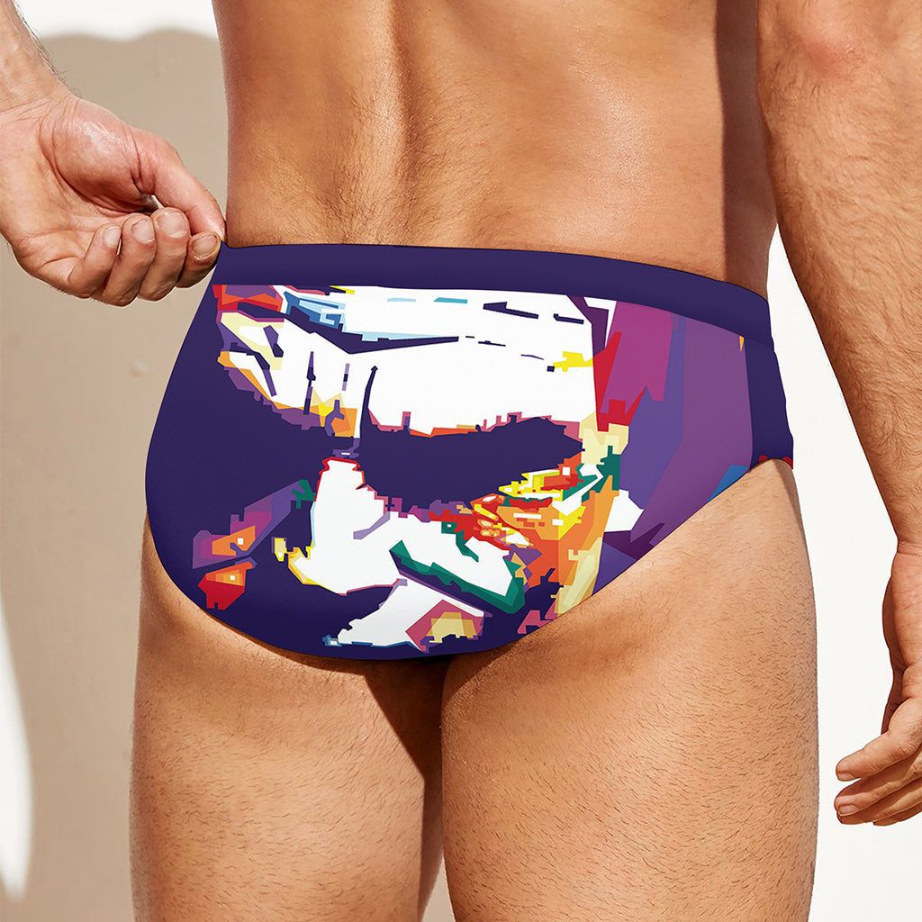 Colorful Joker Why So Serious Print Men's Swim Briefs