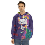 Colorful Joker Why So Serious Print Men's Velvet Pullover Hoodie