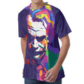 Colorful Joker Why So Serious Print Men's Velvet T-Shirt