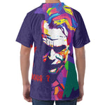 Colorful Joker Why So Serious Print Men's Velvet T-Shirt