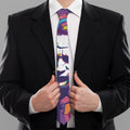 Colorful Joker Why So Serious Print Necktie