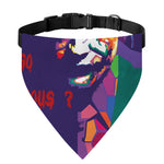 Colorful Joker Why So Serious Print Over The Collar Dog Bandana