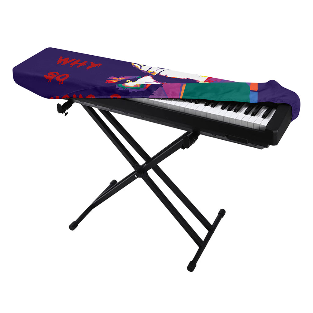 Colorful Joker Why So Serious Print Piano Keyboard Cover