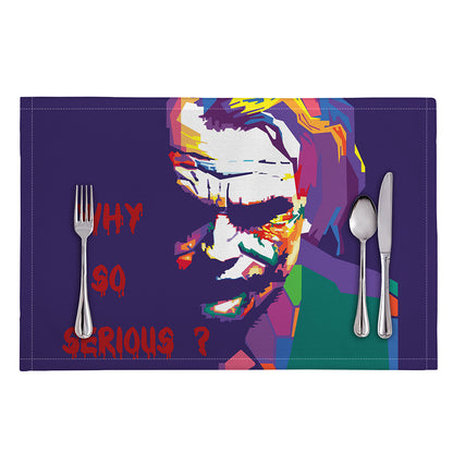 Colorful Joker Why So Serious Print Placemat