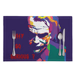Colorful Joker Why So Serious Print Placemat