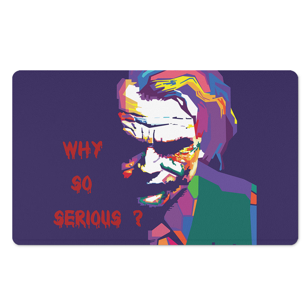 Colorful Joker Why So Serious Print Polyester Doormat