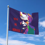 Colorful Joker Why So Serious Print Polyester Flag