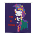 Colorful Joker Why So Serious Print Polyester Shower Curtain
